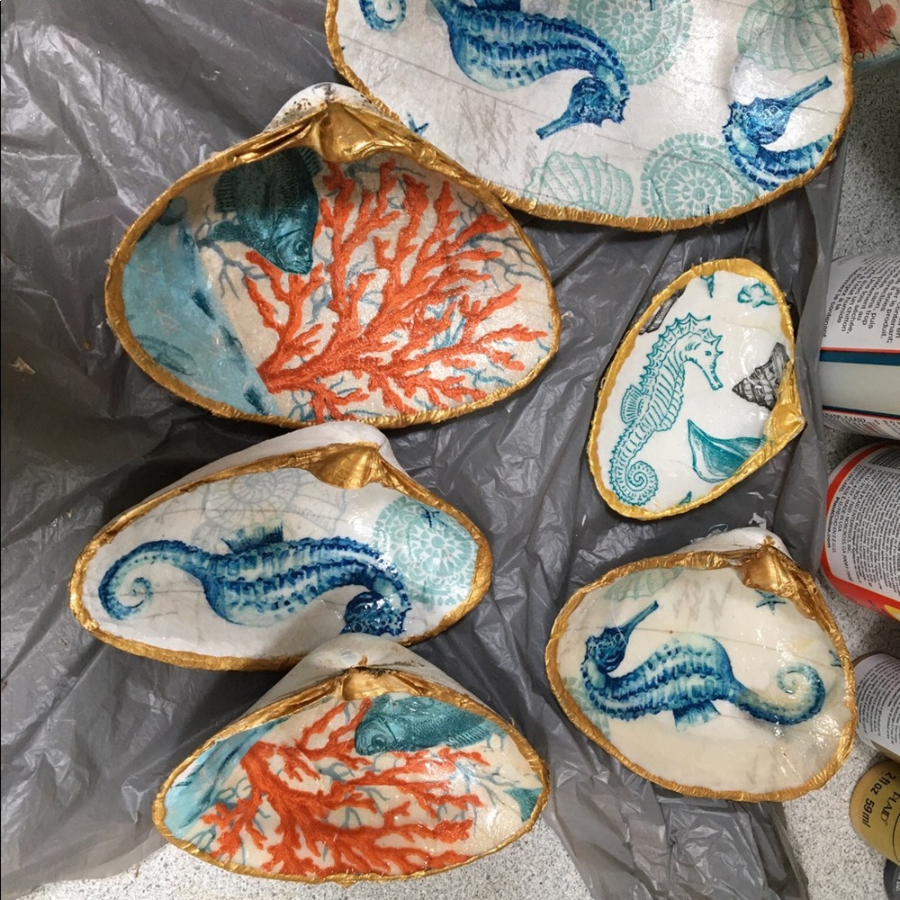 Hand made shell dish